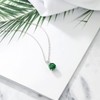 Gem Stone King 925 Sterling Silver Nano Emerald and White