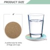 Lahome Marble Style Coasters - Round Drinks Absorbent Stone Coaster