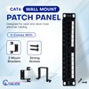 NewYork Cables® Cat6 12 Port Patch Panel with Back Bar,
