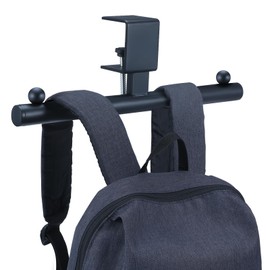 Geelin 1 Pcs Black Heavy-Duty Bag Hook for Desk or Table Bag Hanger Backpack Holder Purse Hook Table Handbag Hanger Organizer Storage Under Desk for Office Classroom Dorm Accessories