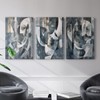 Renditions Gallery Stony Spirals Wall Art Monochrome Gestures Of Gray