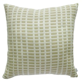 Quarter Report Soft Smooth Quadruple Gauze Cushion Cover Tieli Beige Approx. 17.7 x 17.7 inches (45 x 45 cm) 100% Cotton Block Pattern Zipper Type [Made in Japan]