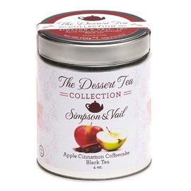 Simpson & Vail, Apple Cinnamon Coffeecake Black Tea, Dessert Tea - 4 Ounce Tin / 50 Cups