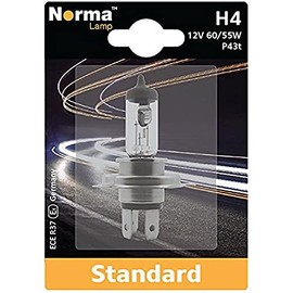 Norma 210611-201 H4 Halogen Headlight Bulb Single Blister Pack 12V 60/55W P43t