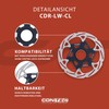 CONTEC Bicycle Brake Disc CDR-LW-CL 160mm 160g Aluminum Spider Center