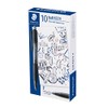 Staedtler Ballpoint Pen, 0.7 mm (F), Black Ink, Set of