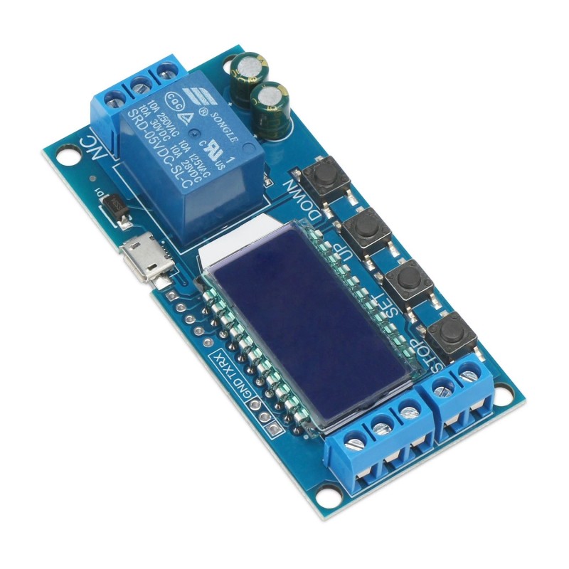 Drok Timer Relay - 5V/12v/24v Time Delay Relay Switch Delay-off