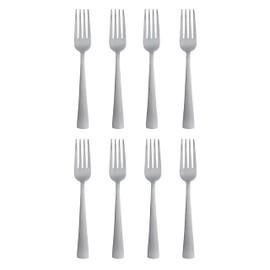 Oneida Zinc Everyday Flatware Dinner Forks, Set of 8, 18/0 Stainless Steel, Silverware Set, 1.4 x 3.75 x 8.5 inches