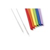 Cambridge ESTR1MTCB1BM 8-Piece Bent Rainbow Silicone Straw Set