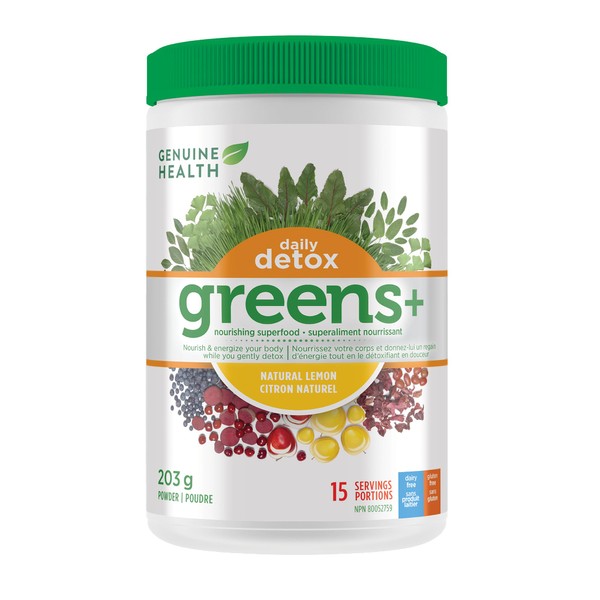 Genuine Health Genuine Health Greens+ Daily Detox,15 Servings, 203 g