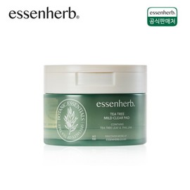 Essenherb Tea Tree Mild Clear Pads 60 sheets (160g) / 에센허브 티트리 마일드 클리어 패드 60매(160g)