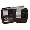 Leatherboss Genuine Leather RFID protected Hipster All Around Zipper Bifold