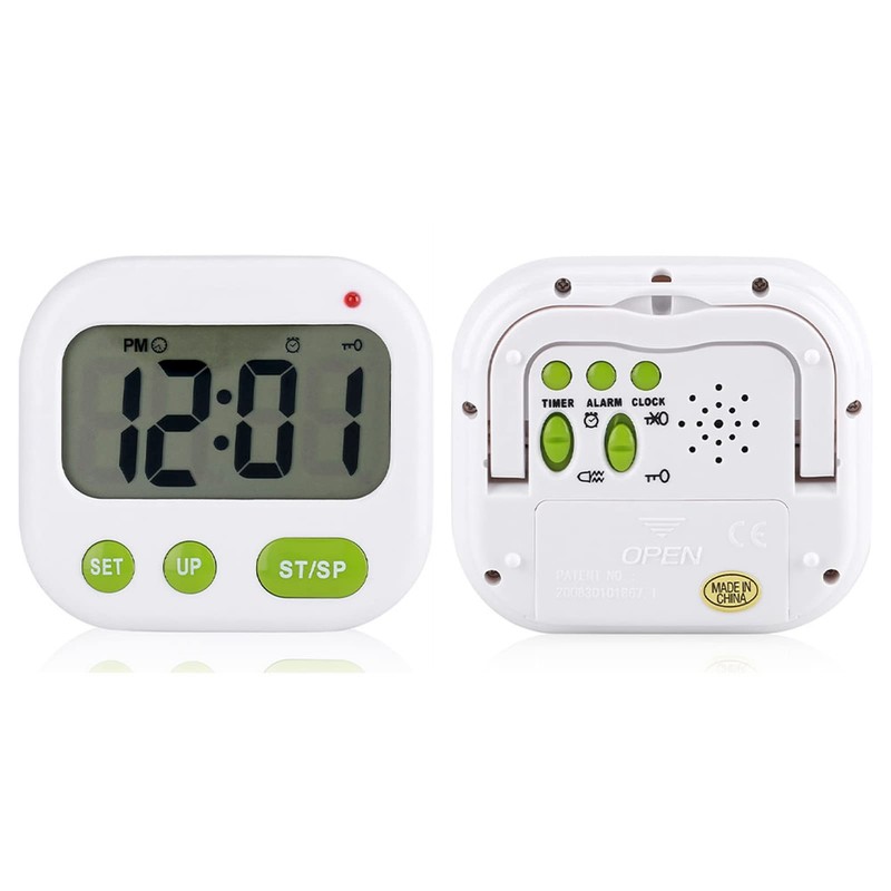 Yusat Vibrating Alarm Clock Under Pillow, Music/Vibration Digital LCD Alarm