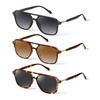 GRFISIA Retro Aviator Sunglasses for Women Men Square Frame Rectangle