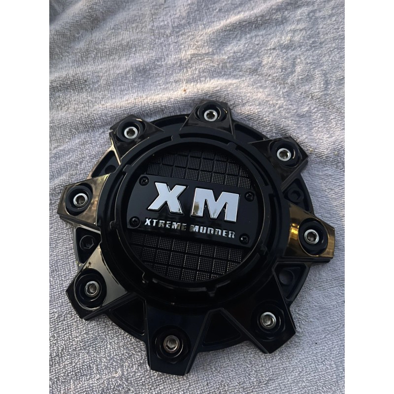 Xtreme Mudder Gloss Black Wheel Center Cap 8080
