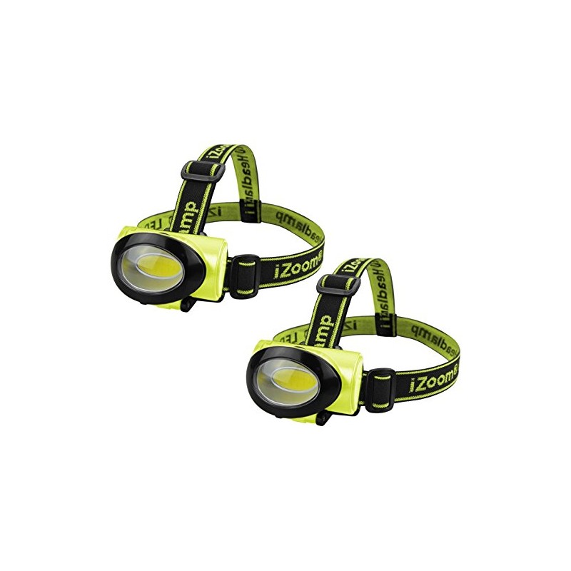 iZoomPro 200 Lumen Wide-Angle COB LED Headlamp (2-Pack)