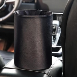 YongXiangPeng Universal Traveling Portable Car Bin Storage,Water Resistant Bin for Car Trash Bag,Collapsible Leak Proof Vehicle Trash Can,Foldable Litter Storage Collection for Car Accessories (Black)