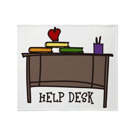CafePress Help Desk Throw Blanket Super Soft Fleece Plush Throw Blanket, 60"x50"