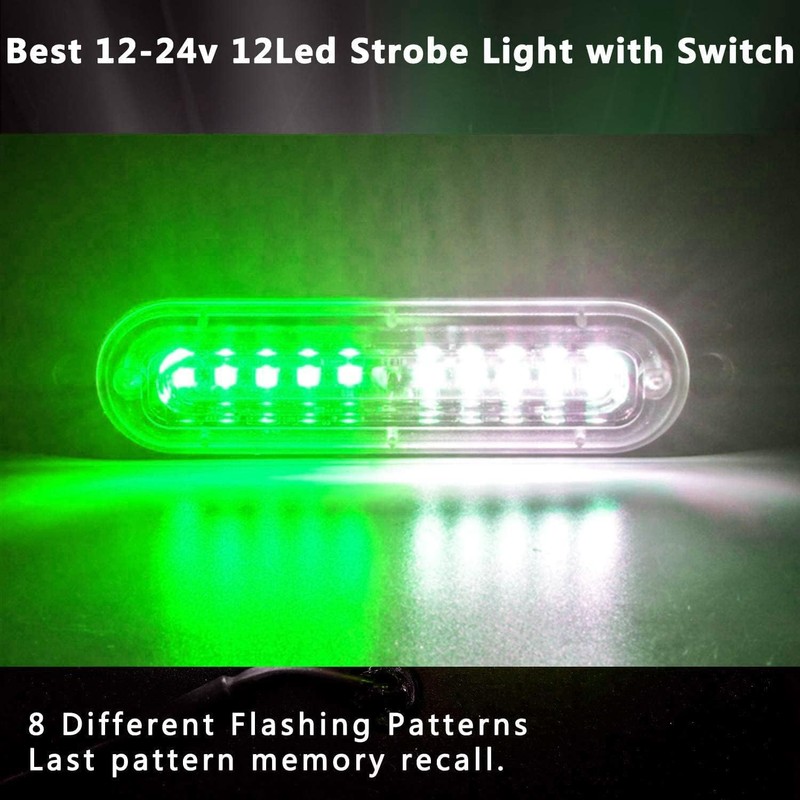 EASE2U E Led Warning Lights, 4pcs Emergency Warning Caution Hazard