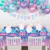 Mermaid Birthday Decorations - 81Pcs Mermaid Party Supplies Including Mermaid