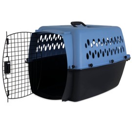 Petmate Pet Porter Fashion Dog Kennel 26", Parisian Blue & Black, for Pets 20-25lbs, Made in USA