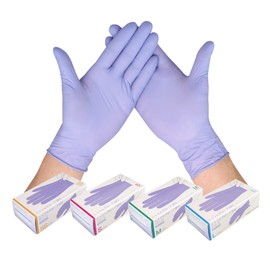 First Rate Nitrile Gloves SP3 Powder Free S Soft Purple [150 pieces] 0.09mm Gloves Food Hygiene Act Compliant Non-slip Fit Disposable Care Food Cleaning FR-6601