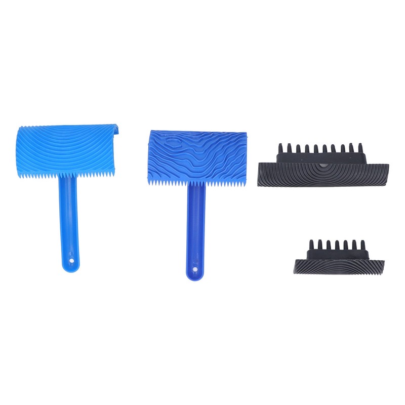 Wood Graining Painting Tool Set Soft Rubber 4Pcs Wood Grain
