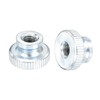 sourcing map Knurled Thumb Nuts, 25Pcs M4x0.7mm Iron Round Knobs