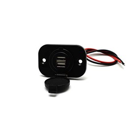 Cliff-Top 12V Boat Marine Carvans Waterproof Power Outlet Panel Mount Series (4.2 A Dual USB Charger)