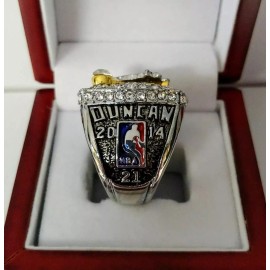Tim Duncan - 2014 San Antonio Spurs Championship Ring With Wooden Display Box