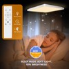 Yexati LED Ceiling Light Dimmable, 24W 3200LM 13 RGB Color