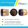 SharkBite 1-1/2 Inch Push Cap, Push to Connect Brass Plumbing