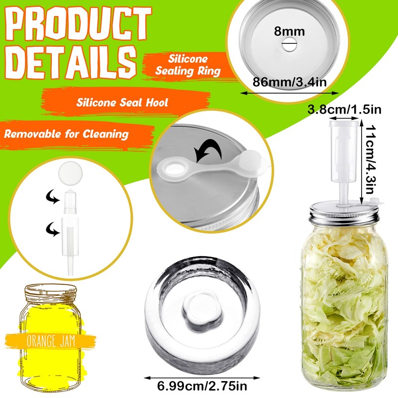 Tessco for you 8 Set Fermentation Kit, Wide Mouth Fermentation