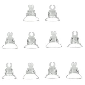 JZMYXA Aquarium Suction Cup Clips Air Tube Holders for Fish Tank,10 Pieces, Fit Tube/Lighting Wire Outer Diameter 0.2-0.23 Inch.