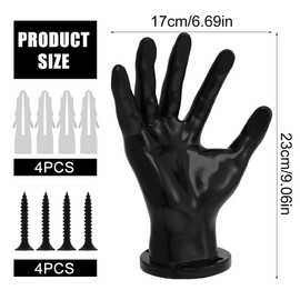 XPJBKC Ball Holder Wall Hand, Ball Holder Hand, Ball Holder Wall Handball, Creative Practical Hand Wall Mount with 4 Screws and Plastic Pins for Balls, Keys, Headphones, Soap, Safe Stable