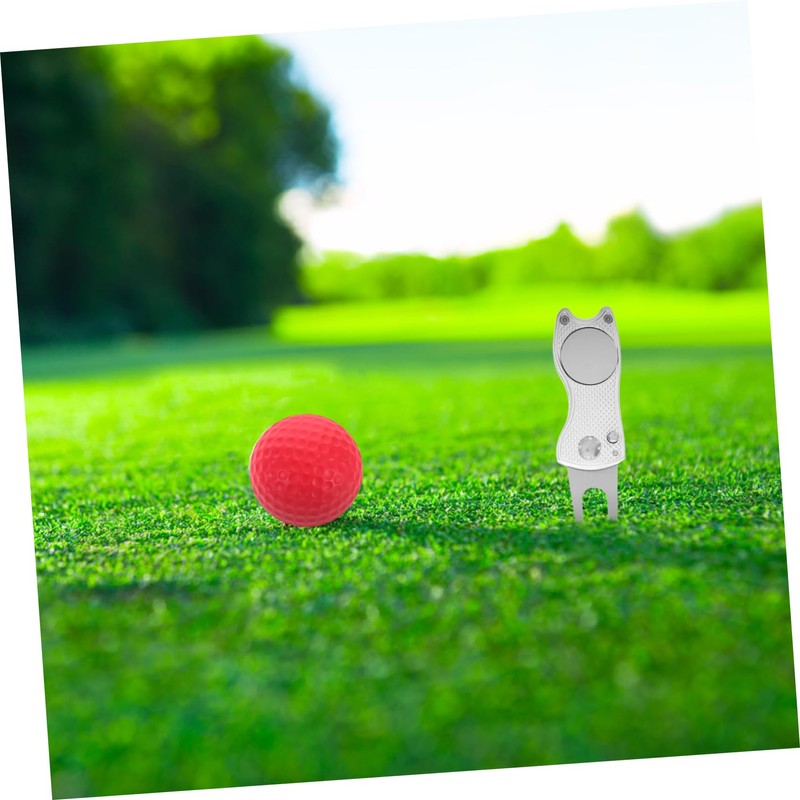 KOMBIUDA Foldable Golf Divot Repair Tool Fork for Quick Repairs