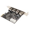 PCIe to USB2.0 Expansion Card 4 Ports 4 Pin Power