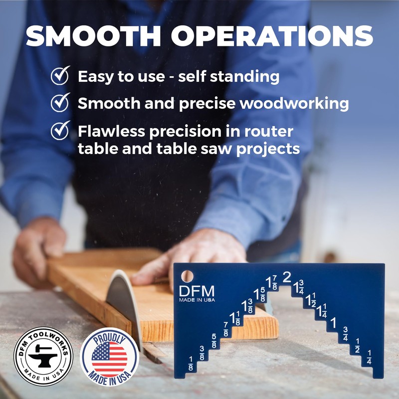 DFM Tool Works Saw Height Gauge - Precision Table Saw