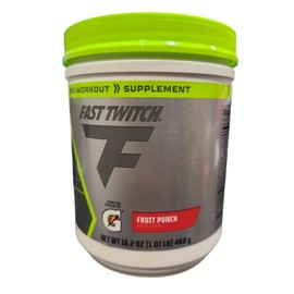 LOT OF 3 Fast Twitch Pre Workout Powder Gatorade Fruit Punch 16.2 oz EXP:06/2025