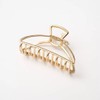 Custelen Gold Metal Claw Clips - Large Hair Clips for