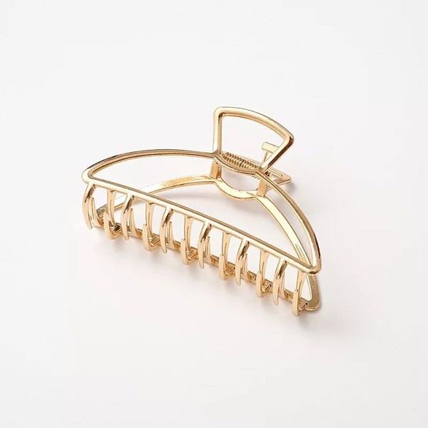 Custelen Gold Metal Claw Clips - Large Hair Clips for