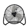 Comfort Zone Cradle Floor Fan, Electric, High-Velocity,180 Degree Adjustable Tilt,