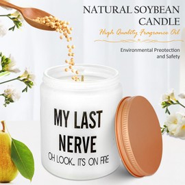 Gifts for Women, Birthday Gifts for Women,Funny Gifts for Best Friends Women,Christmas Valentines Day Mothers Day Gifts for Women,Mum, BFF, Girlfriend, Sister(My Last Nerve)