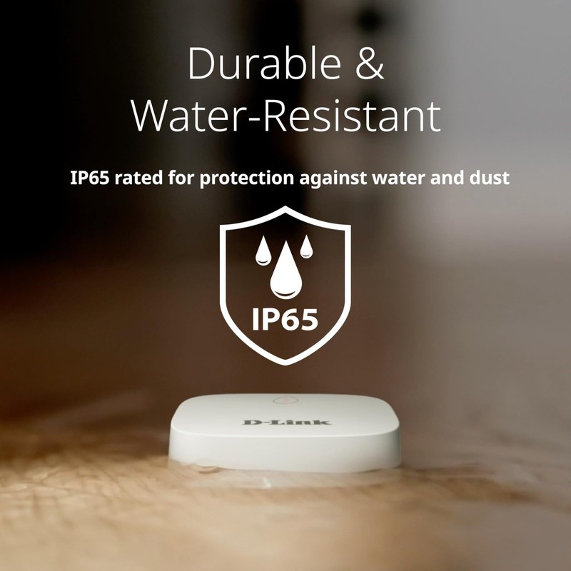D-Link Next-Gen WiFi Water Leak Detector Sensor Pod—Loud 100 dB