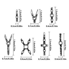 70 pezzi Punk Croce Cinture Nail Charms Y2K Metallo Gothic Belts Nail Design 3D Retro Argento Nero Goth Nail Charms Set fai da te Cool Rivetti Gioielli Nail Supplies Nail Art