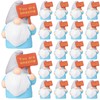 24 Pcs Mini Resin Gnomes Figurines Bulk Miniature Tiny Fairy