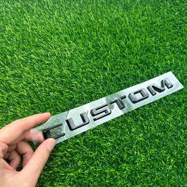 Rear Tailgate Emblem Nameplate 3D Letter Badge Replacement for 19-24 85144288 "Custom 1Pc (Gloss Black)