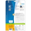HERMA 4357 Universal Etiketten, 25 Blatt, 48,5 x 25,4 mm,