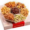 Nut Cravings Gourmet Nut Gift Basket in Red Box, Elegant