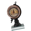 Globe Clock Decorative Desk Ornament Resin World Map Clock with